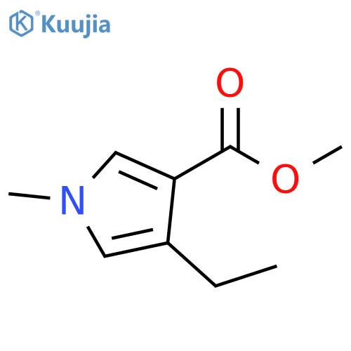 1H-Pyrrole-3-carboxylic acid, 4-ethyl-1-methyl-, methyl ester structure