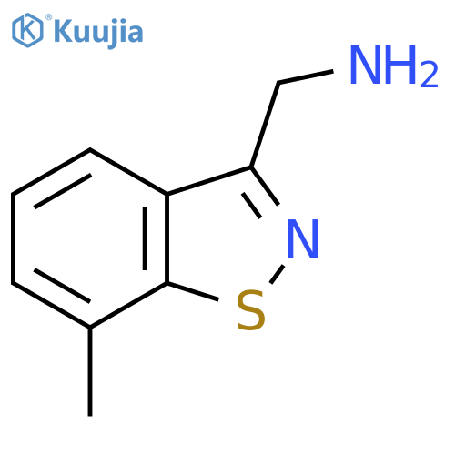 (7-methyl-1,2-benzothiazol-3-yl)methanamine structure