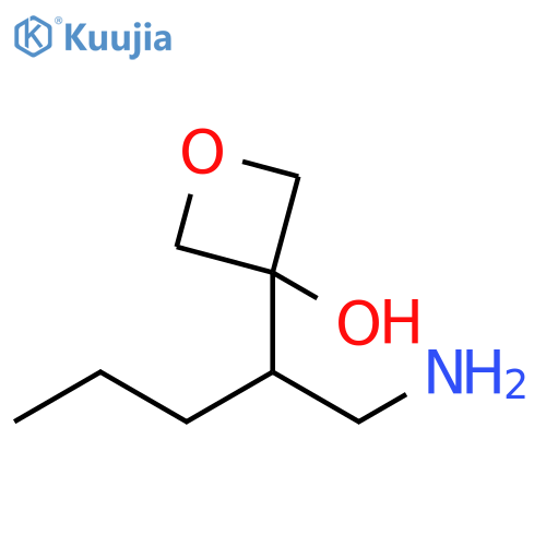 3-Oxetanol, 3-[1-(aminomethyl)butyl]- structure