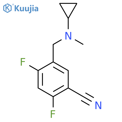 5-[[Cyclopropyl(methyl)amino]methyl]-2,4-difluorobenzonitrile structure