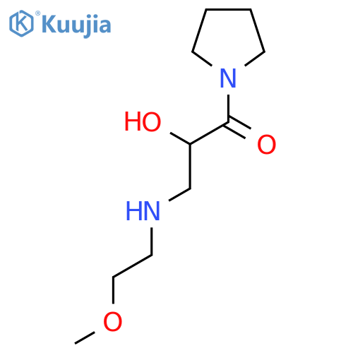 2-Hydroxy-3-[(2-methoxyethyl)amino]-1-(pyrrolidin-1-yl)propan-1-one structure