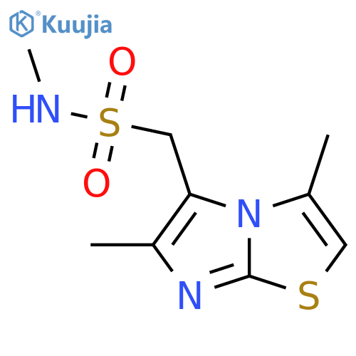 Imidazo[2,1-b]thiazole-5-methanesulfonamide, N,3,6-trimethyl- structure