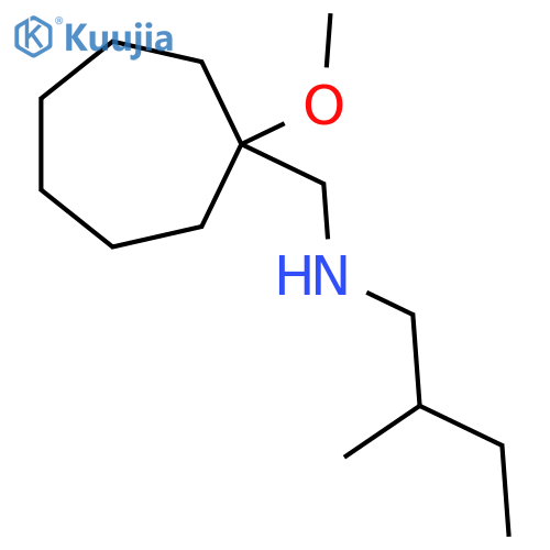 (1-methoxycycloheptyl)methyl(2-methylbutyl)amine structure
