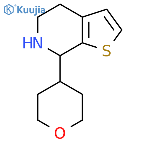 7-(oxan-4-yl)-4H,5H,6H,7H-thieno2,3-cpyridine structure