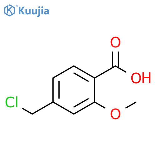 Benzoic acid, 4-(chloromethyl)-2-methoxy- structure