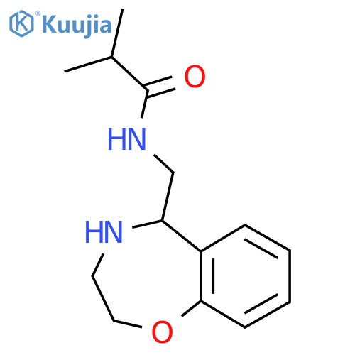 2-methyl-N-[(2,3,4,5-tetrahydro-1,4-benzoxazepin-5-yl)methyl]propanamide structure