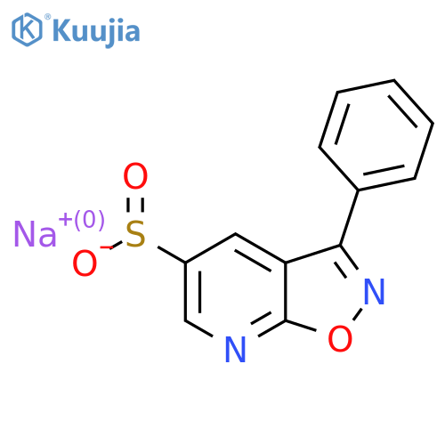Sodium 3-phenyl-[1,2]oxazolo[5,4-b]pyridine-5-sulfinate structure