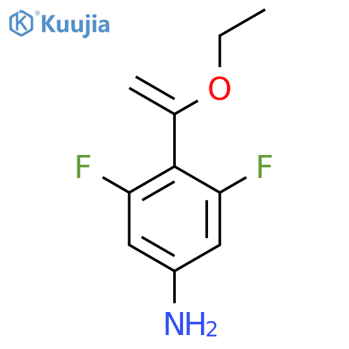 4-(1-Ethoxyethenyl)-3,5-difluoroaniline structure