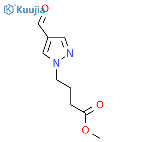 methyl 4-(4-formyl-1H-pyrazol-1-yl)butanoate structure