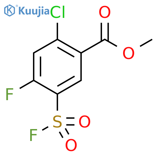 Methyl 2-chloro-4-fluoro-5-(fluorosulfonyl)benzoate structure