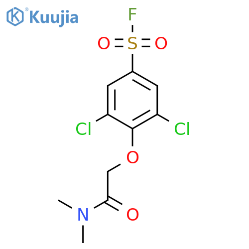 3,5-Dichloro-4-[(dimethylcarbamoyl)methoxy]benzene-1-sulfonyl fluoride structure
