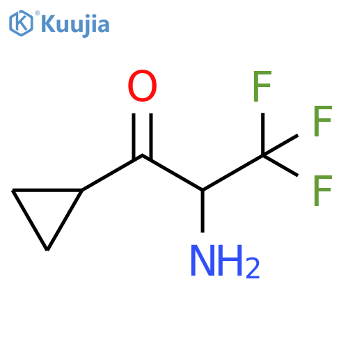 1-Propanone, 2-amino-1-cyclopropyl-3,3,3-trifluoro- structure