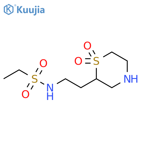 Ethanesulfonamide, N-[2-(1,1-dioxido-2-thiomorpholinyl)ethyl]- structure