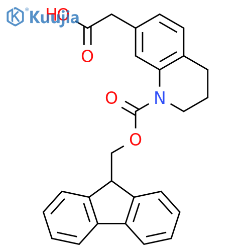 7-Quinolineacetic acid, 1-[(9H-fluoren-9-ylmethoxy)carbonyl]-1,2,3,4-tetrahydro- structure