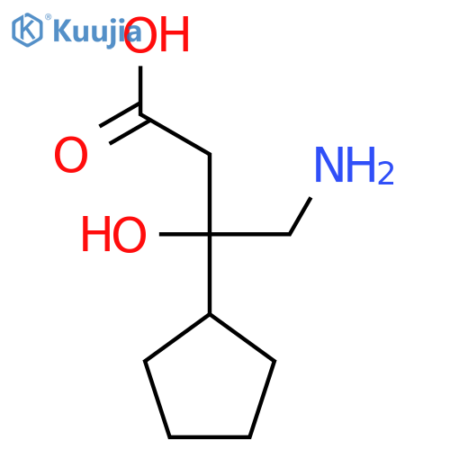 4-amino-3-cyclopentyl-3-hydroxybutanoic acid structure