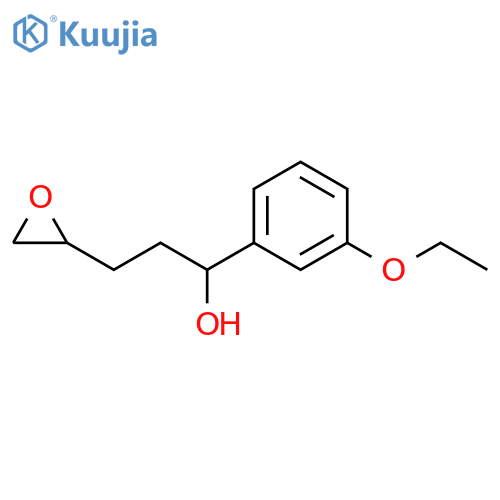 2-Oxiranepropanol, α-(3-ethoxyphenyl)- structure