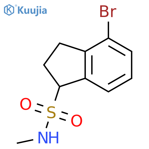 1H-Indene-1-sulfonamide, 4-bromo-2,3-dihydro-N-methyl- structure