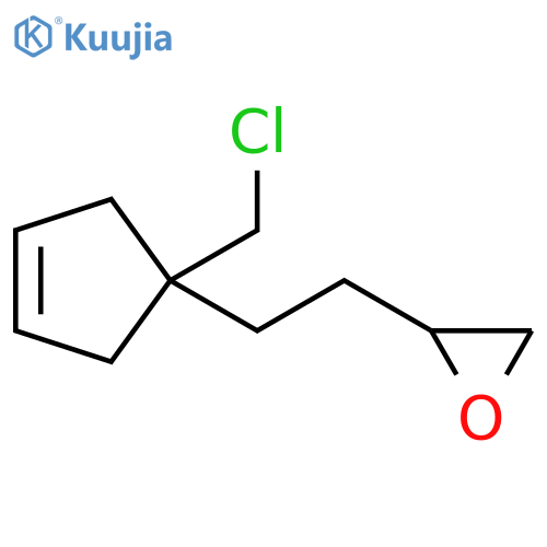 Oxirane, 2-[2-[1-(chloromethyl)-3-cyclopenten-1-yl]ethyl]- structure