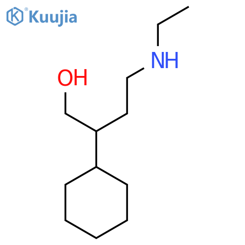 2-Cyclohexyl-4-(ethylamino)butan-1-ol structure