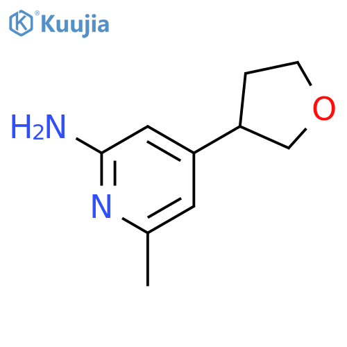 2-Pyridinamine, 6-methyl-4-(tetrahydro-3-furanyl)- structure