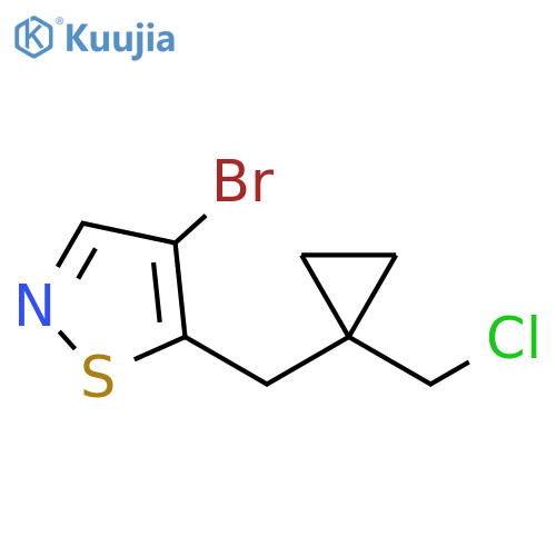 Isothiazole, 4-bromo-5-[[1-(chloromethyl)cyclopropyl]methyl]- structure