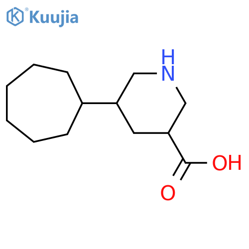 5-Cycloheptylpiperidine-3-carboxylic acid structure