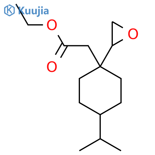 Ethyl 2-[1-(oxiran-2-yl)-4-(propan-2-yl)cyclohexyl]acetate structure