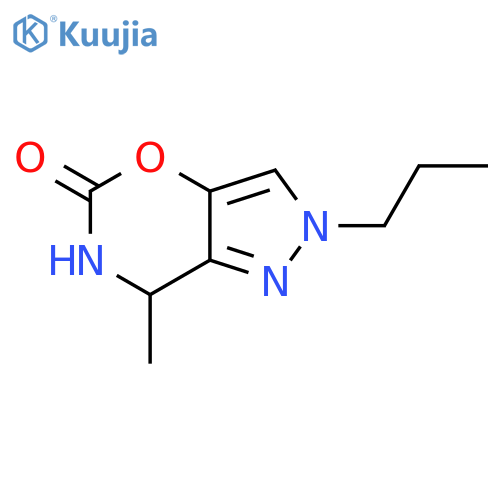 7-methyl-2-propyl-2H,5H,6H,7H-pyrazolo[3,4-e][1,3]oxazin-5-one structure