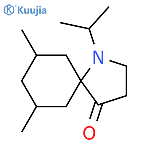 1-Azaspiro[4.5]decan-4-one, 7,9-dimethyl-1-(1-methylethyl)- structure