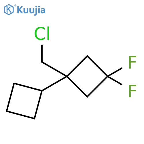 1,1'-Bicyclobutyl, 1-(chloromethyl)-3,3-difluoro- structure
