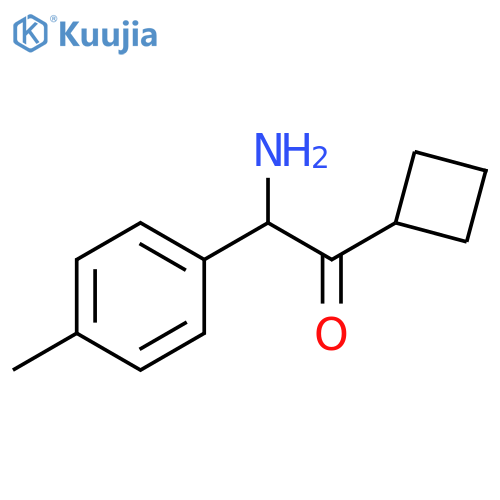 Ethanone, 2-amino-1-cyclobutyl-2-(4-methylphenyl)- structure