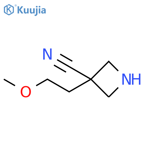 3-Azetidinecarbonitrile, 3-(2-methoxyethyl)- structure