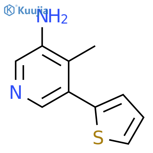 3-Pyridinamine, 4-methyl-5-(2-thienyl)- structure