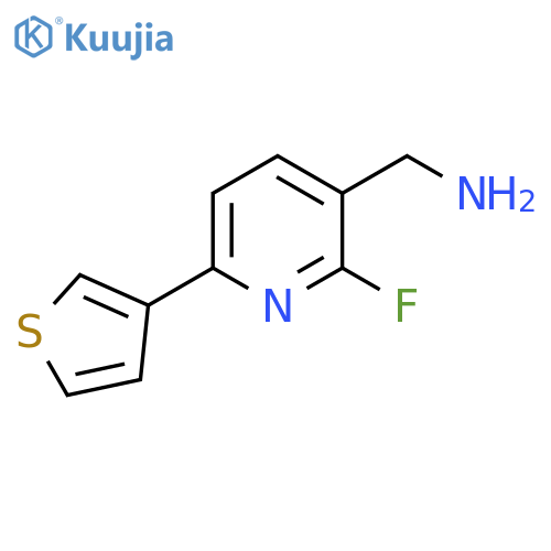 3-Pyridinemethanamine, 2-fluoro-6-(3-thienyl)- structure