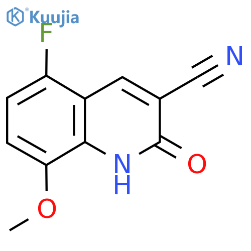 5-Fluoro-2-hydroxy-8-methoxyquinoline-3-carbonitrile structure