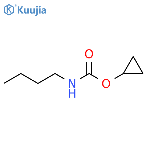Carbamic acid, N-butyl-, cyclopropyl ester structure