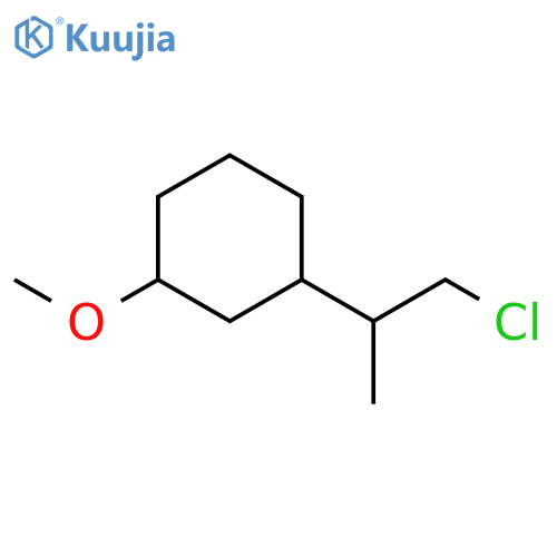 Cyclohexane, 1-(2-chloro-1-methylethyl)-3-methoxy- structure