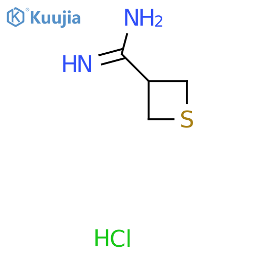 Thietane-3-carboximidamide hydrochloride structure