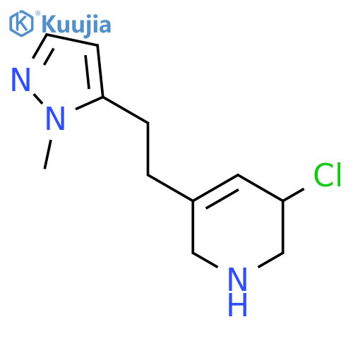 3-chloro-5-[2-(1-methyl-1H-pyrazol-5-yl)ethyl]-1,2,3,6-tetrahydropyridine structure