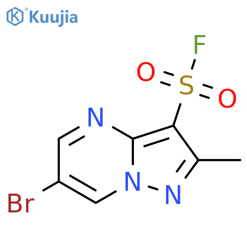 6-Bromo-2-methylpyrazolo[1,5-a]pyrimidine-3-sulfonyl fluoride structure