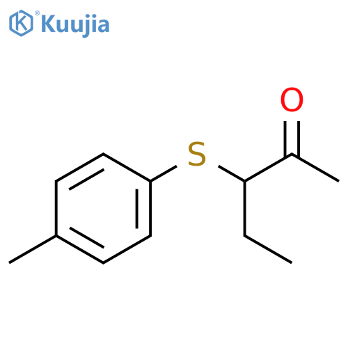 2-Pentanone, 3-[(4-methylphenyl)thio]- structure