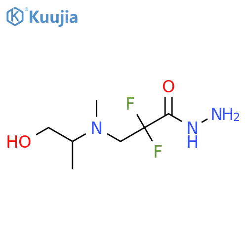 2,2-Difluoro-3-[1-hydroxypropan-2-yl(methyl)amino]propanehydrazide structure
