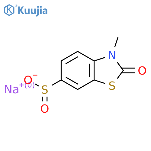 Sodium 3-methyl-2-oxo-2,3-dihydro-1,3-benzothiazole-6-sulfinate structure