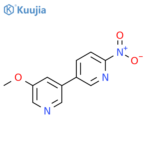 3,3'-Bipyridine, 5-methoxy-6'-nitro- structure