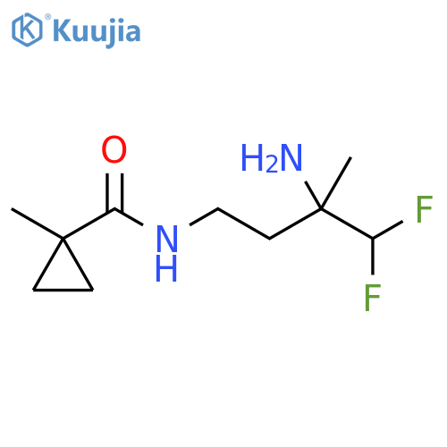 Cyclopropanecarboxamide, N-(3-amino-4,4-difluoro-3-methylbutyl)-1-methyl- structure
