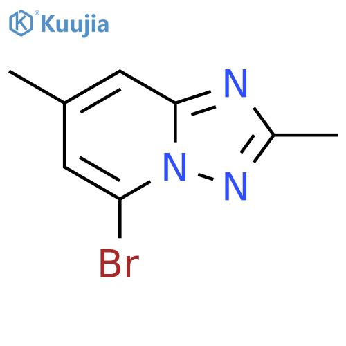 5-bromo-2,7-dimethyl-1,2,4triazolo1,5-apyridine structure