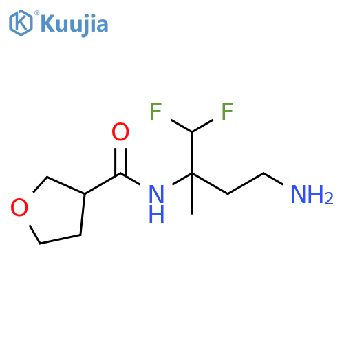 3-Furancarboxamide, N-[3-amino-1-(difluoromethyl)-1-methylpropyl]tetrahydro- structure