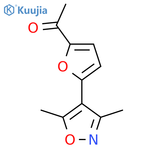 1-[5-(Dimethyl-1,2-oxazol-4-yl)furan-2-yl]ethan-1-one structure