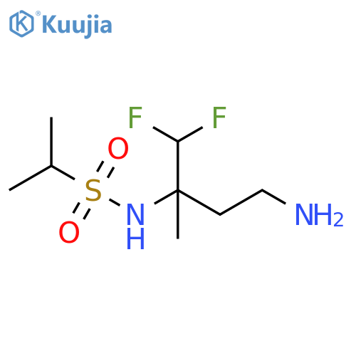 N-(4-amino-1,1-difluoro-2-methylbutan-2-yl)propane-2-sulfonamide structure