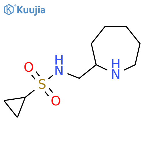 N-(Azepan-2-ylmethyl)cyclopropanesulfonamide structure